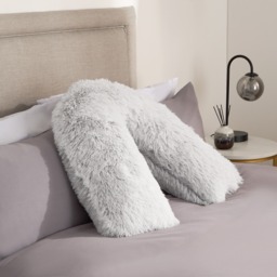 OHS Long Hair V Shape Pillow - Grey - thumbnail 1
