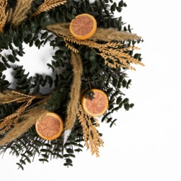 OHS Dried Orange Wreath - Green - thumbnail 3