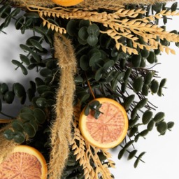 OHS Dried Orange Wreath - Green - thumbnail 4