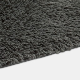 OHS Soft Fluffy Floor Rug, Charcoal - 80 x 150cm - thumbnail 3