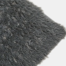 OHS Soft Fluffy Floor Rug, Charcoal - 80 x 150cm - thumbnail 4