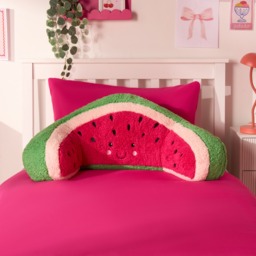 OHS Walter The Watermelon Cuddle Cushion - Green/Pink - thumbnail 4