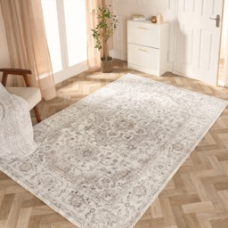 OHS Washable Vintage Printed Rug, Natural - 120 x 170 cm - thumbnail 1