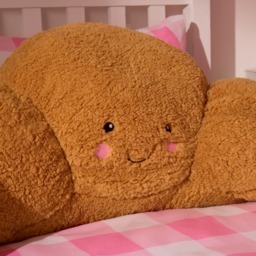OHS Claude The Croissant Cuddle Cushion - Brown - thumbnail 5