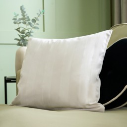 OHS 4 Pack Stripe Velvet Cushion Covers - Cream