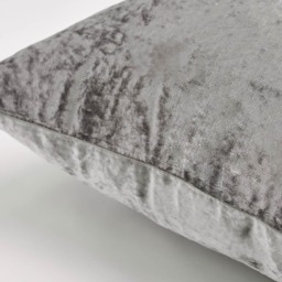 OHS Crushed Velvet Cushion Covers - Silver - thumbnail 2