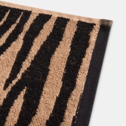 OHS 100% Cotton Abstract Zebra Jacquard Bath Towel - Natural - thumbnail 3