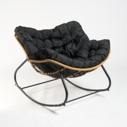 OHS Bali Outdoor Rocking Chair - Black - thumbnail 5