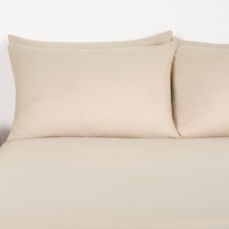 OHS 2 Pack Plain Dyed Housewife Pillowcases - Stone - thumbnail 3