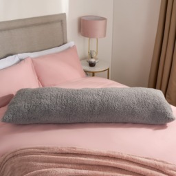 OHS Teddy Bolster Pillow - Grey - thumbnail 2