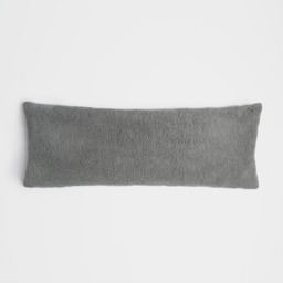 OHS Teddy Bolster Pillow - Grey - thumbnail 5