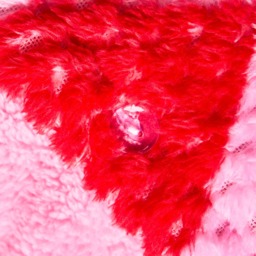 OHS Heart Print Waffle Fleece Duvet Cover Set, Pink/ Lilac - Single - thumbnail 4