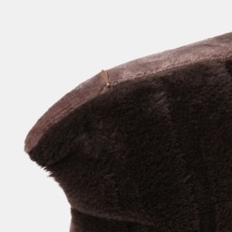 OHS 2-Pack Carved Faux Fur Cushion Covers, Coffee - 45 x 45cm - thumbnail 5
