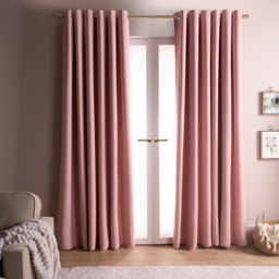 "OHS Eyelet Blackout Curtains - Blush Pink, 66"" x 90""" - thumbnail 1