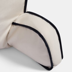 OHS Piped Edge Cuddle Cushion With Head Rest - Cream - thumbnail 3