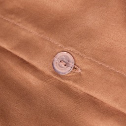 OHS Plain Duvet Cover Set, Toffee - Double - thumbnail 5