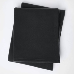 OHS Plain Fleece Throw, Black - 150 x 200 cm - thumbnail 4