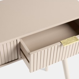 OHS Venice Ribbed Console/Dressing Table - Natural - thumbnail 3