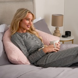 OHS Teddy V Shape Pillow - Blush - thumbnail 2
