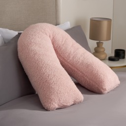 OHS Teddy V Shape Pillow - Blush - thumbnail 1