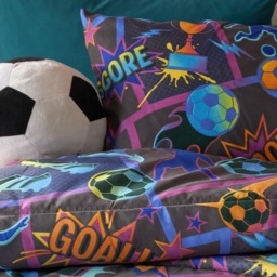 OHS Football Comic Coverless 10.5 Tog Duvet Set, Multi - Single - thumbnail 3