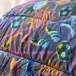 OHS Football Comic Coverless 10.5 Tog Duvet Set, Multi - Single - thumbnail 4