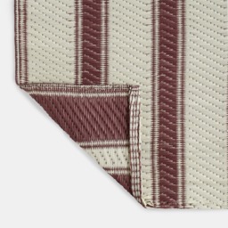 OHS Vintage Stripe Outdoor Rug, Chocolate/Cream - 160 x  230cm - thumbnail 4