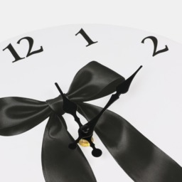 OHS Bow Print Wall Clock - Monochrome - thumbnail 3