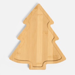 OHS Wooden Christmas Tree Plate - Natural - thumbnail 3