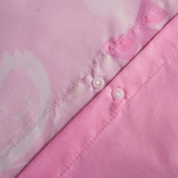 OHS Swan Print Reversible Duvet Cover Set, Pink - Double - thumbnail 5