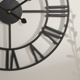 OHS Large Skeleton Wall Clock - Black - thumbnail 3