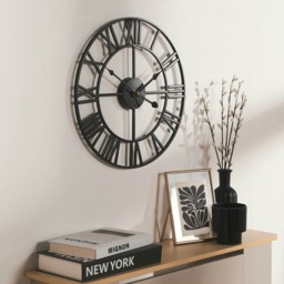 OHS Large Skeleton Wall Clock - Black - thumbnail 2