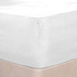 OHS Plain Dyed Deep Fitted Sheet, White - Superking