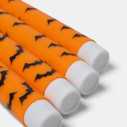 OHS 4 Pack Bat Dinner Candles - Orange/White - thumbnail 3