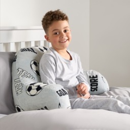 OHS Kids Football Fleece Cuddle Cushion - Grey - thumbnail 3
