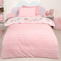 OHS Unicorn Kingdom Junior/Cot Duvet Set - Pink - thumbnail 3