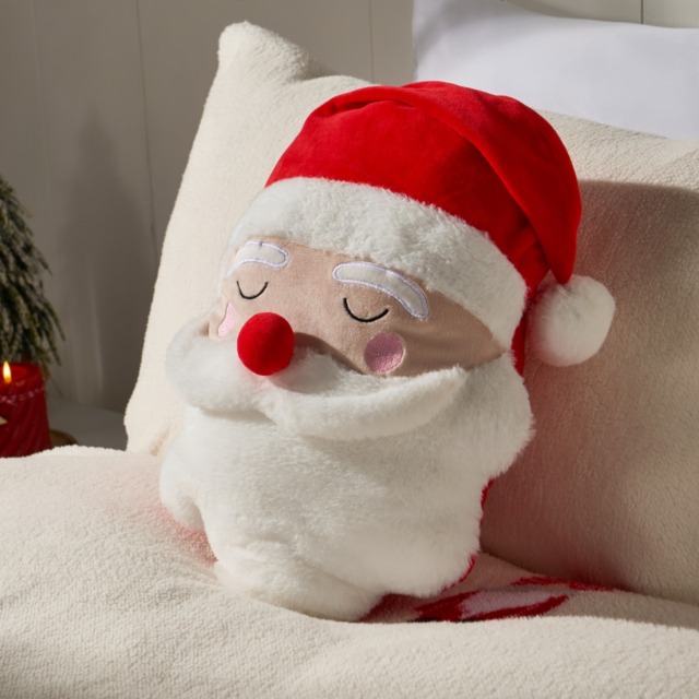OHS Santa Shaped Cushion - Red - image 1