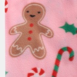OHS Gingerbread Man Fleece Throw - Pink - thumbnail 3