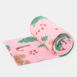 OHS Gingerbread Man Fleece Throw - Pink - thumbnail 5
