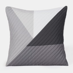 OHS Ralph Quilted Cushion Covers, Grey - 2 Pack - thumbnail 3