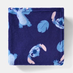 OHS Stitch Printed Throw - Blue - thumbnail 4