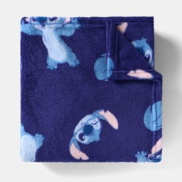 OHS Stitch Printed Throw - Blue - thumbnail 5
