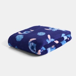 OHS Stitch Printed Throw - Blue - thumbnail 3