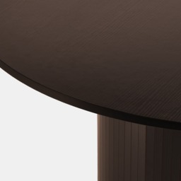 OHS Madison Ribbed Dining Table - Coffee - thumbnail 4