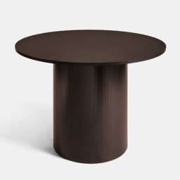 OHS Madison Ribbed Dining Table - Coffee - thumbnail 1