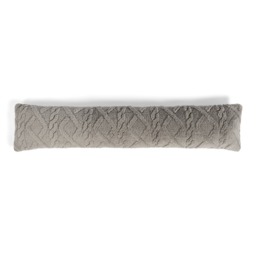 OHS Cable Knit Draught Excluder - Grey - thumbnail 3