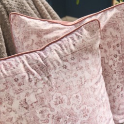 OHS Vintage Printed Cushion Covers, Blush - 45 x 45cm - thumbnail 2
