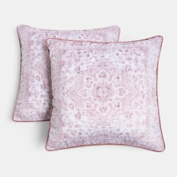 OHS Vintage Printed Cushion Covers, Blush - 45 x 45cm - thumbnail 3