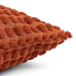 OHS 2 Pack Bobble Textured Cushion Covers, Rust - 45 x 45cm - thumbnail 5