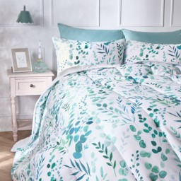 OHS Floral Print Coverless 10.5 Tog Duvet Set, Sage - King - thumbnail 2